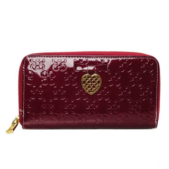 Coach Waverly Hearts Accordion Zip Large Red Wallets DVH | Coach Outlet Canada